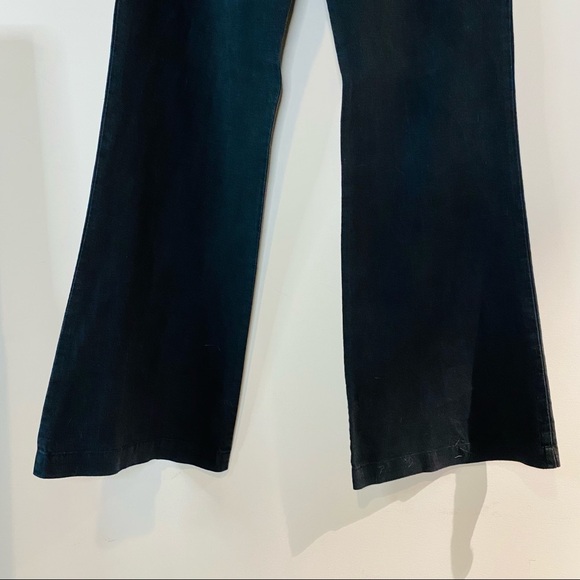 Vintage JIGSAW Black Linen Wide Leg Pants Size 6 - Picture 5 of 6